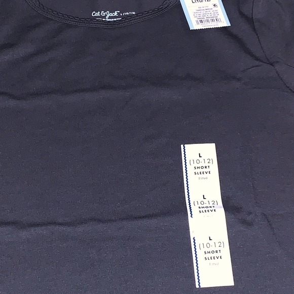 Target Cat & Jack Dark Blue Short Sleeve Tee - Picture 2 of 2